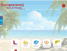 Tablet Screenshot of gurupreranatravels.com